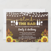 Stampen van verloving voor zonnebloemen kaart (Voorkant)