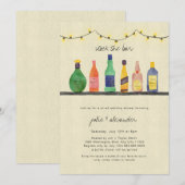 Stampen voor de bruiloft van de bar kaart (Voorkant / Achterkant)