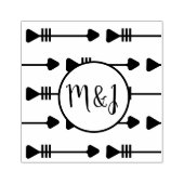 Stamper met initiële trouwlogo-ontwerp voor stampe rubberstempel (Afrduk)