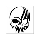 stamper met tribale schedel kunst rubberstempel (Afrduk)