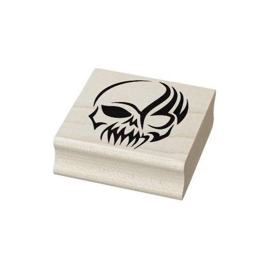 stamper met tribale schedel kunst rubberstempel (Stempel)