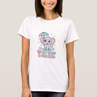 Stampertentoonstelling in de regen t-shirt