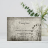 Stampunk Carnival Top Hat Weddenschap Kaart (Staand voorkant)