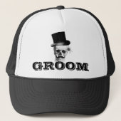 Stampunk gothic groom trucker pet (Voorkant)