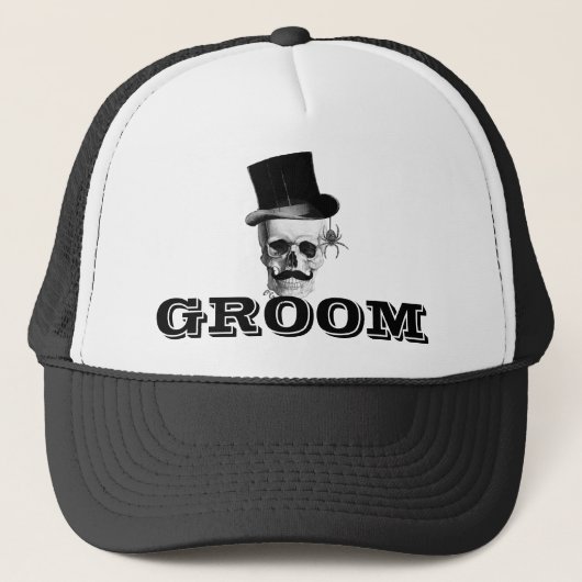 Stampunk gothic groom trucker pet (Voorkant)