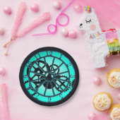 Stampunk gothische ijronwork klok met zichtbaar ta papieren bordje (Feest)