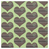 Stampunk Hearts & Gear Fabric Stof (Swatch)