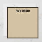 Stampunk Inventor Top Hat Personalized Event Kaart (Achterkant)