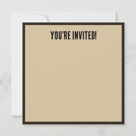 Stampunk Inventor Top Hat Personalized Event Kaart (Achterkant)