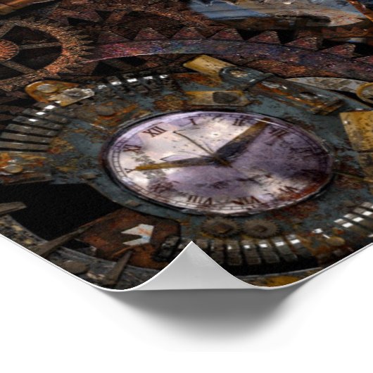 Stampunk Timingslot Deuren Poster (Hoek)