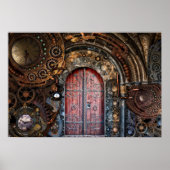 Stampunk Timingslot Deuren Poster (Voorkant)