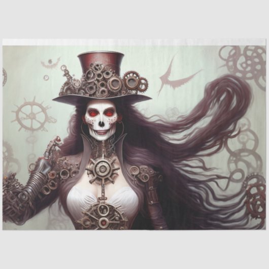 Stampunk Tissue Paper Mousseline Tissuepapier (Voorkant)