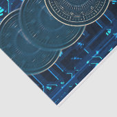 Stampunk-uurwerkklokken Tissuepapier (Detail)