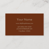 Stampunkkaartontwerp Visitekaartje (Achterkant)