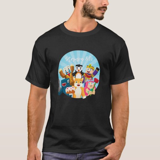 Stampy Cat en zijn vrienden T-shirt (Voorkant)