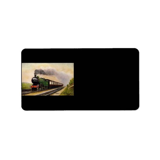 Stamreisadreslabel Etiket (Voorkant)