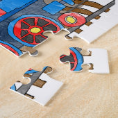 Stamstoomtreinpuzzel voor kinder sjabloon legpuzzel (Zijkant)