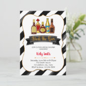 Stamt de uitnodiging van de bar de douchepartij in (Staand voorkant)