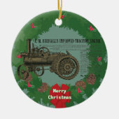 Stamtractiemotor 1889 Birdsall's stoommotor Keramisch Ornament (Voorkant)