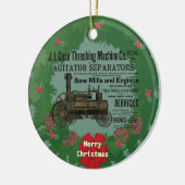 Stamtractiemotor 1889 Smeermotorig Keramisch Ornament (Links)