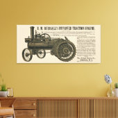 Stamtractiemotor 1889 voor Boerderij van Birdsall Canvas Afdruk (Insitu (Woonkamer))