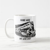 Stamtraining voor vader toevoegen Bericht naamswij Koffiemok (Links)