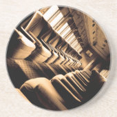 Stamtrein binnenshuis zandsteen onderzetter (Voorkant)