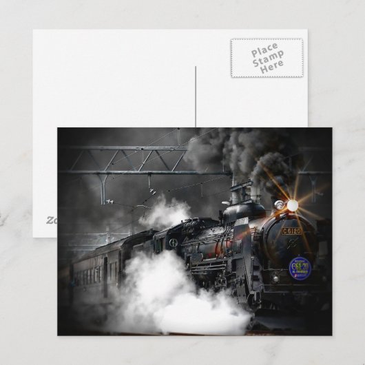 Stamtrein Briefkaart (Voorkant / Achterkant)