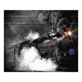 Stamtrein Foto Afdruk