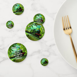 Stamtrein Man van de geboortecatabel Confetti