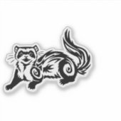 Stamverwant ontwerp voor fret-tatoeage sticker (Voorkant)
