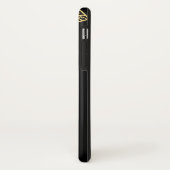 Stamverwant zwart patroon Case-Mate iPhone case (Achterkant/links)