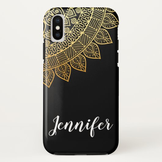Stamverwant zwart patroon Case-Mate iPhone case (Achterkant)