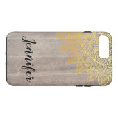 Stamverwant zwart patroon Case-Mate iPhone case (Achterkant (Horizontaal))