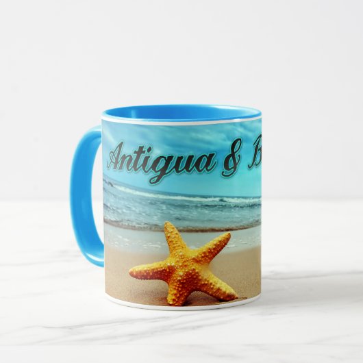 Stamvis van Antigua en Barbuda Mok (Voorkant links)