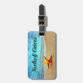 Stamvis van de soort Turks en Caicos Bagagelabel (Voorkant verticaal)