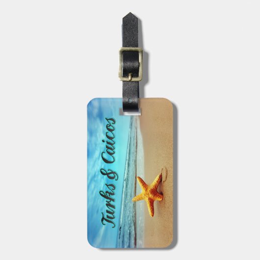 Stamvis van de soort Turks en Caicos Bagagelabel (Voorkant verticaal)