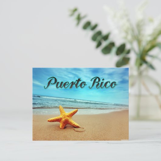 Stamvis van Puerto Rico Briefkaart (Staand voorkant)