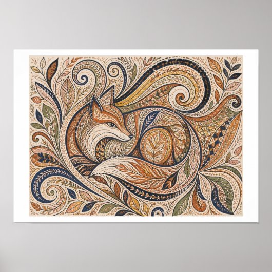 Stamvos kunst poster (Voorkant)