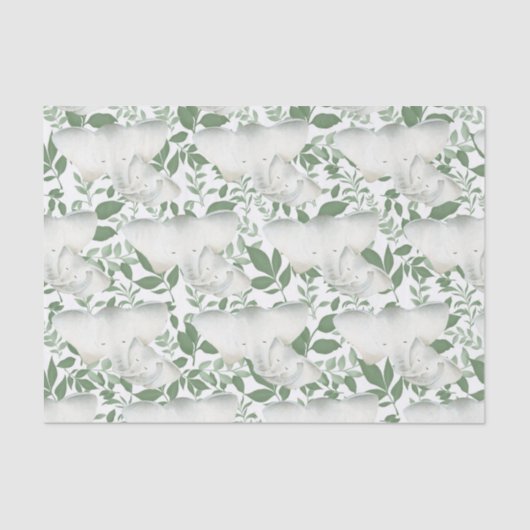 Stamvrouw baby olifant doucheweefsel tissuepapier (Voorkant)