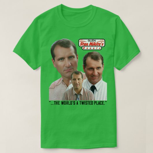 STAN MIKITAS DONUTS Glen de Manager T-shirt (Design voorkant)