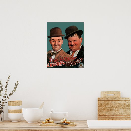 STAN OLIVER Laurel en Hardy Movie Poster (Keuken)