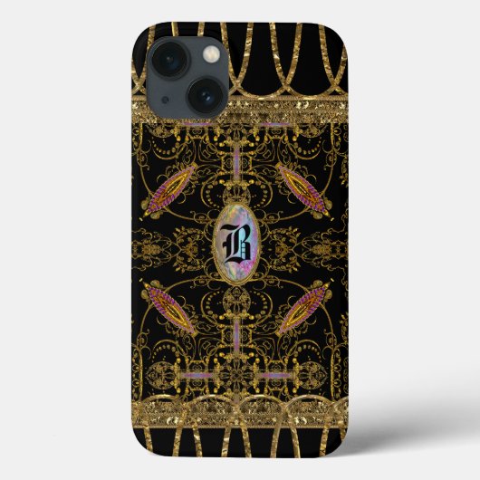 Stanburries VI Girly Monogram Case-Mate iPhone Case (Achterkant)