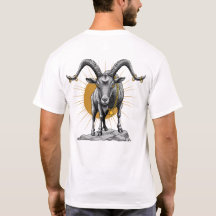 Stance of the Goat – Bold Artistic Animal Illustra