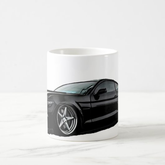 Stanced Black Mustang S550 Koffiemok (Center)