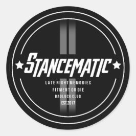 STANCEMATISCHE CIRCLE SLAP RONDE STICKER