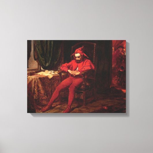 Stańczyk door Jan Matejko Canvas Afdruk (Voorkant)