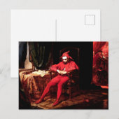 Stanczyk schilderij door de Poolse kunstenaar Jan Briefkaart (Voorkant / Achterkant)