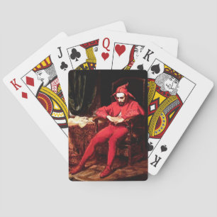 Stanczyk schilderij door Poolse kunstenaar Jan Mat Pokerkaarten