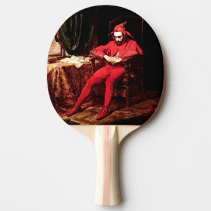 Stanczyk schilderij door Poolse kunstenaar Jan Mat Tafeltennisbatje